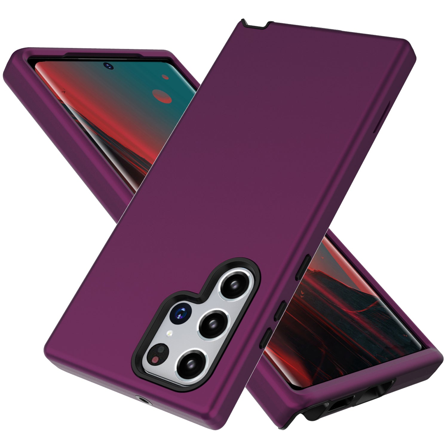 GW03 For Samsung Galaxy S22 Ultra 5G Anti-drop Phone Case Thicken TPU PC Rubberized Back Cover GW03 For Samsung Galaxy S22 Ultra 5G Anti-drop Phone Case Thicken TPU PC Rubberized Back Cover